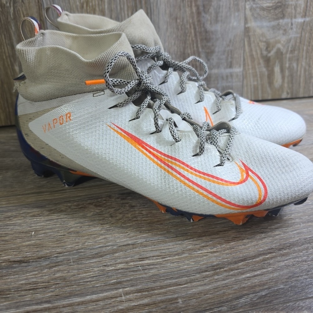 Nike Vapor‎ Untouchable 3 Orange Camo Football Cleats  AV5359-100  Men's Size 11